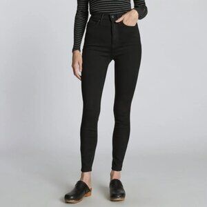EVERLANE THE WAY-HIGH® SKINNY BLACK JEAN SIZE 28